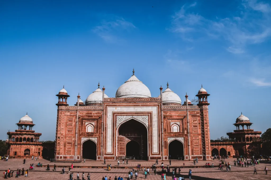 India Tour Packages 1 "The Jama Masjid near Agra Fort, visited by Travel with Vasco’s India Group Tour guests during their exclusive India tour service."