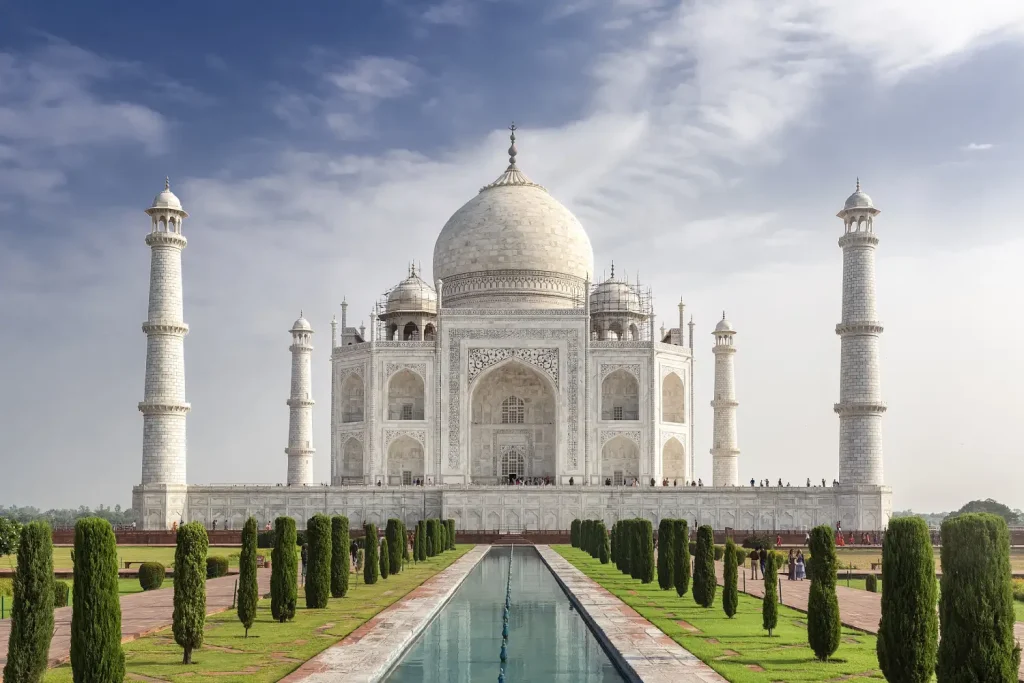 India Tour Packages 7 A breathtaking view of the Taj Mahal, a highlight of the Golden Triangle Tour, captured by guests of Travel with Vasco’s India Group Tour.