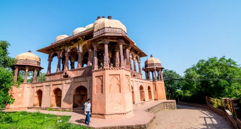 "Guest exploring Ranthambore Fort, a historic gem included in the Golden Triangle Tour as part of an India Group Tour experience with Travel with Vasco."